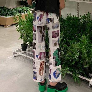 With Jean Newry Jean in Floral Mimicry - XS